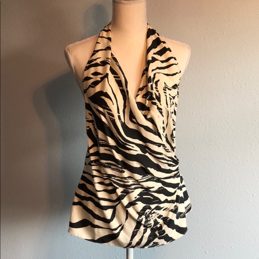 Lafayette 148 silk halter top